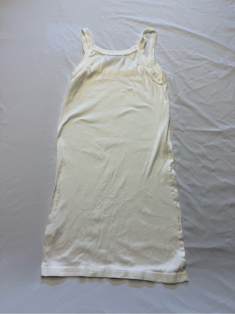 Michael Stars Cream Ribbed Tank - Picture 4 of 4